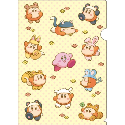 KIRBY clear file / Kirby & Animal Waddle Dee