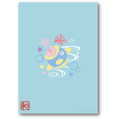 KIRBY clear file FuwafuWa collection /(8) Flowing water (Cain)