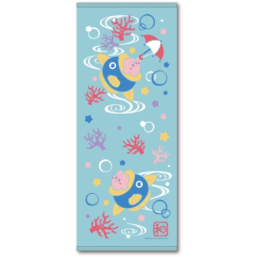 KIRBY FuwafuWa collection gauze face towel /(2) Flowing water pattern (Cain)