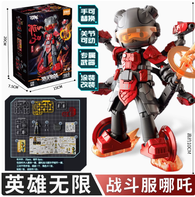 Hero Infinity  (Model Kit) 85003 - Armor Version(AMV) 03-Nezha (Battle Suit)