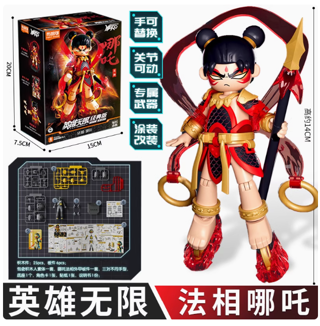 Hero Infinity  (Model Kit) 85012 - Armor Version(AMV) 08-Nezha(Mythical Aspect)