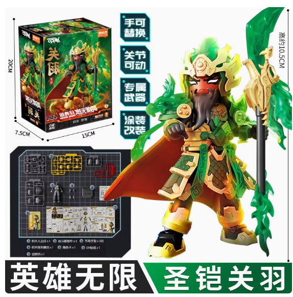 Hero Infinity  (Model Kit) 85032 - Armor Version(AMV) 21-Guan Yu  Divine Armour